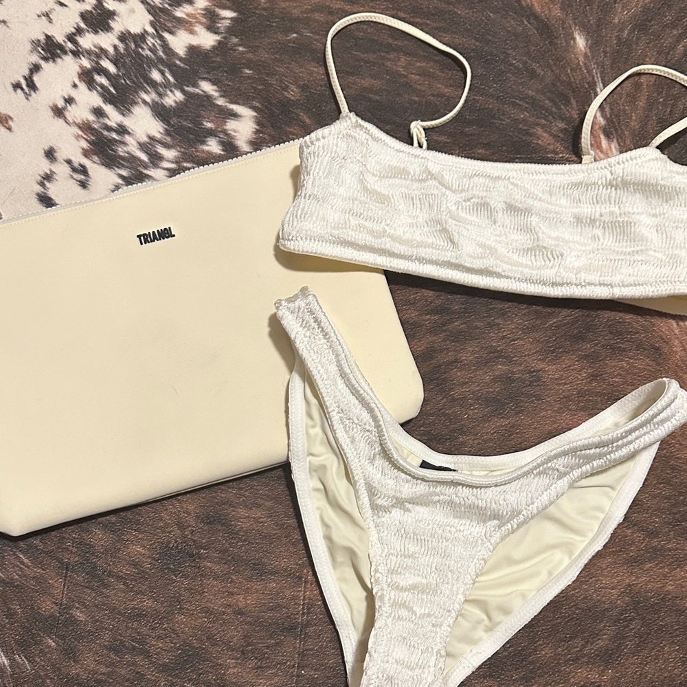 Triangl Swimwear White Bikini Set
